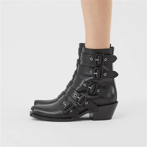 burberry buckle ankle boots